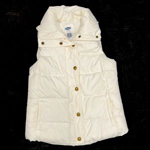 Old Navy white winter vest